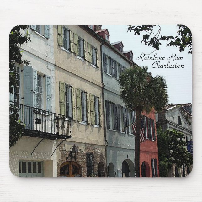 Tapis De Souris Rangée Mousepad d'arc-en-ciel (Devant)