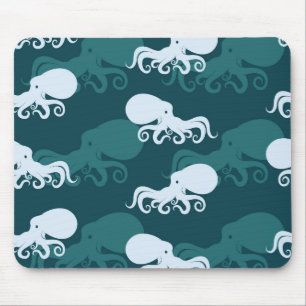 Tapis De Souris Rangées de motif de poulpe