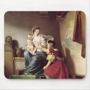 Tapis De Souris Raphael ajustant la pose de son modèle sien