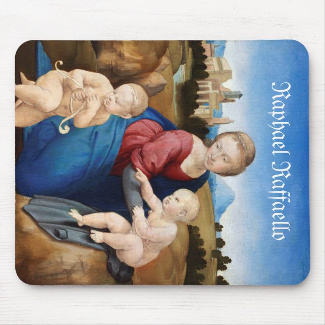 Tapis De Souris Raphael Raffaello Madonna et bébé Saint (Devant)