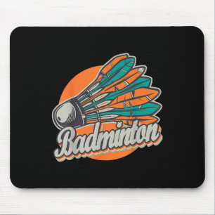 Tapis De Souris Raquette de badminton de sport de navette de jeu d