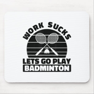 Tapis De Souris Raquette du joueur de badminton - Raquette du trib