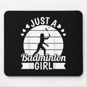 Tapis De Souris Raquette Volant de badminton - Juste Un Badminto