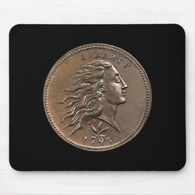 Tapis De Souris Rare 1793 U.S. Penny Mouse Pad (Devant)