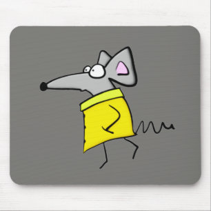 Tapis De Souris Rat sur la passerelle