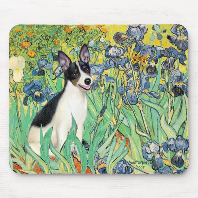 Tapis De Souris Rat Terrier - Irises (Devant)