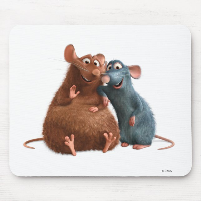 Tapis De Souris Ratatouille - Emile et Remy Disney (Devant)