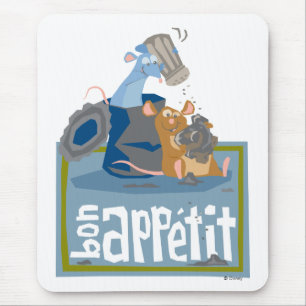 Tapis De Souris Ratatouille Mouse et Rat Disney