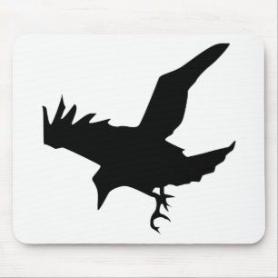 Tapis De Souris Raven Silhouette