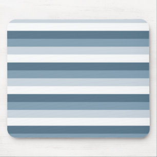 Tapis De Souris Rayures bleues et blanches