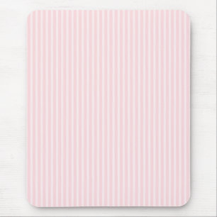 Tapis De Souris Rayures de sucrerie de rose en pastel