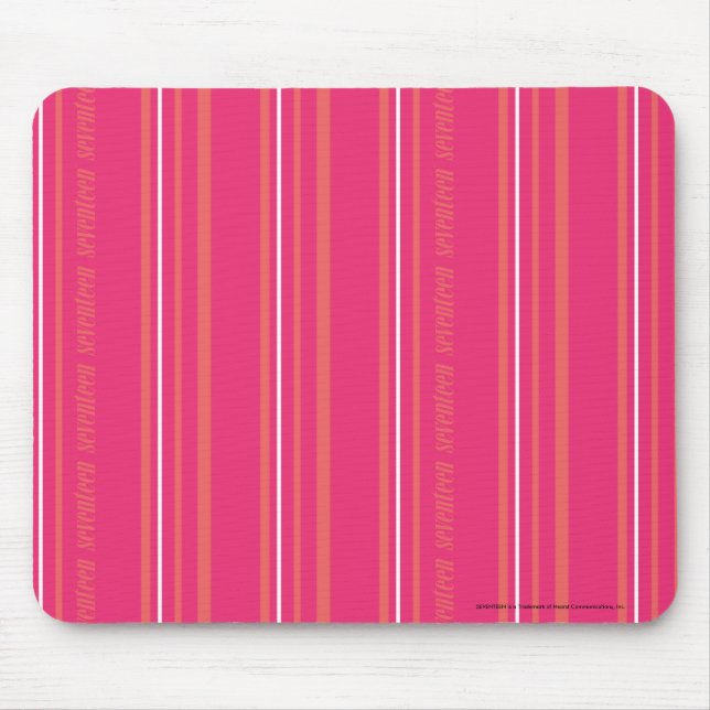 Tapis De Souris Rayures minces magenta (Devant)
