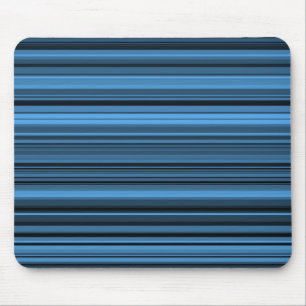 Tapis De Souris Rayures Noir Bleu