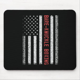 Tapis De Souris Re-knuckle Boxe Drapeau Américain 4 Juillet Femmes