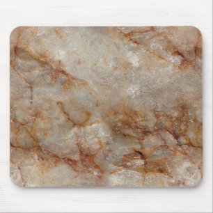 Tapis De Souris Réaliste Brown Faux Marbre Pierre Motif