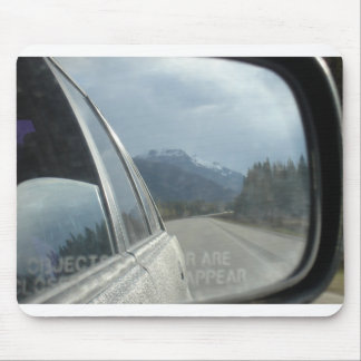 Tapis De Souris Rearview de montagne rocheuse