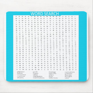 Tapis De Souris Recherche de mots simples sur la bordure de couleu