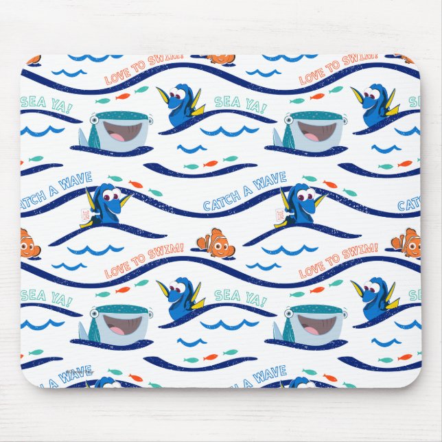 Tapis De Souris Recherche du Motif Dory Wave (Devant)