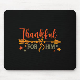 Tapis De Souris Reconnaissant Pour - Couple de Thanksgiving Corres