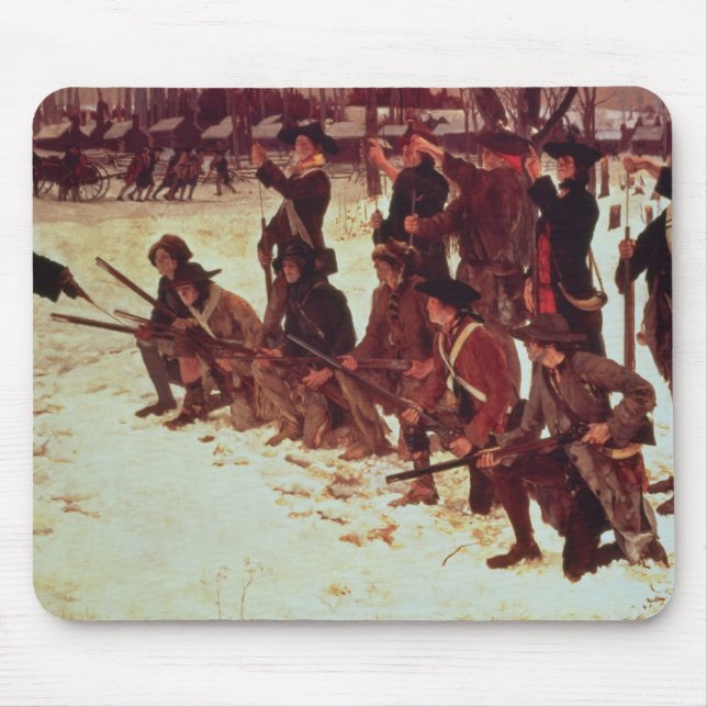 Tapis De Souris Recrues de forage d'Américain de baron von Steuben (Devant)