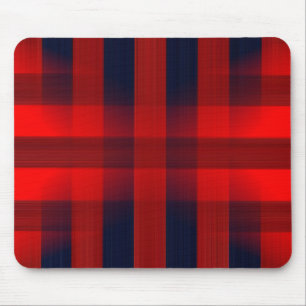 Tapis De Souris Red Bokeh Buffalo Plaid