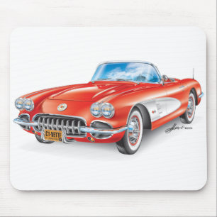 Tapis De Souris Red C1 Illustration by Edward Eksi