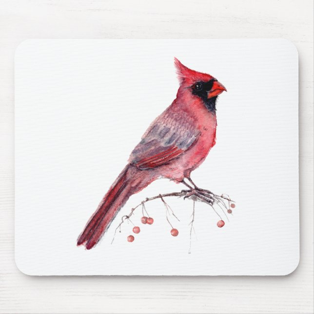 Tapis De Souris Red Cardinal Bird (Devant)