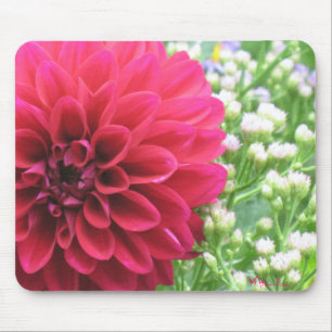 Tapis De Souris Red Dahlia Photo Mousepties