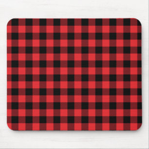 Tapis De Souris Red Flannel Buffalo Check Motif
