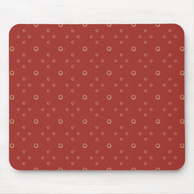 Tapis De Souris Red | Golden Zinnia Sun (Devant)