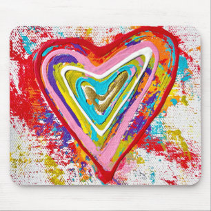 Tapis De Souris Red Heart Mousepad