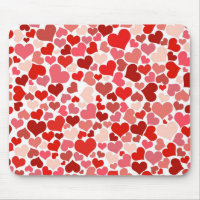 Red Hearts Mousepad