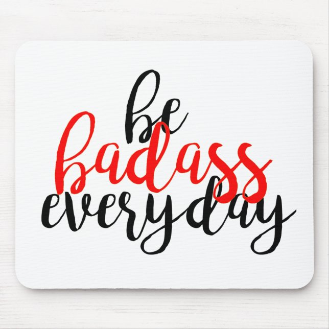Tapis De Souris REd inspirant Badass mousepad (Devant)
