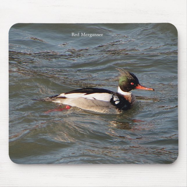 Tapis De Souris Red Merganser Mousepad (Devant)