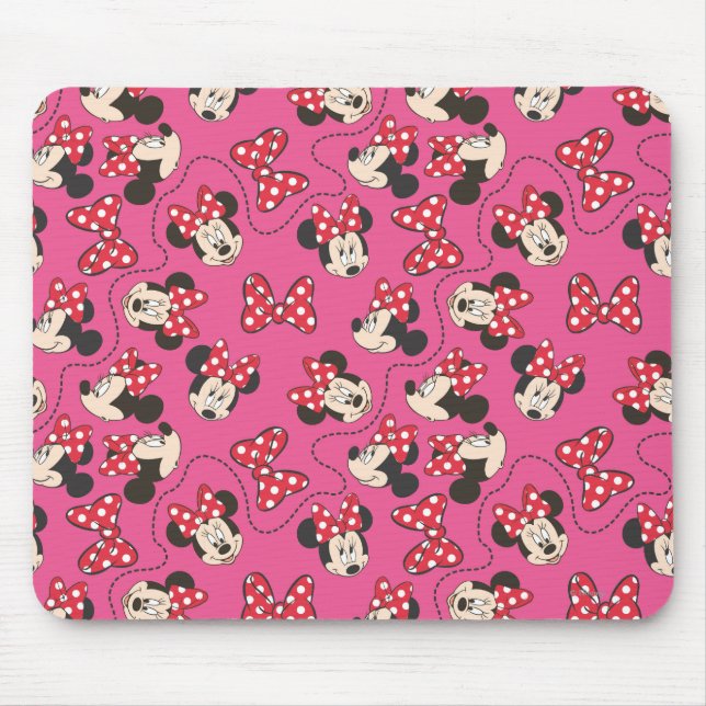 Tapis De Souris Red Minnie | Motif rose (Devant)