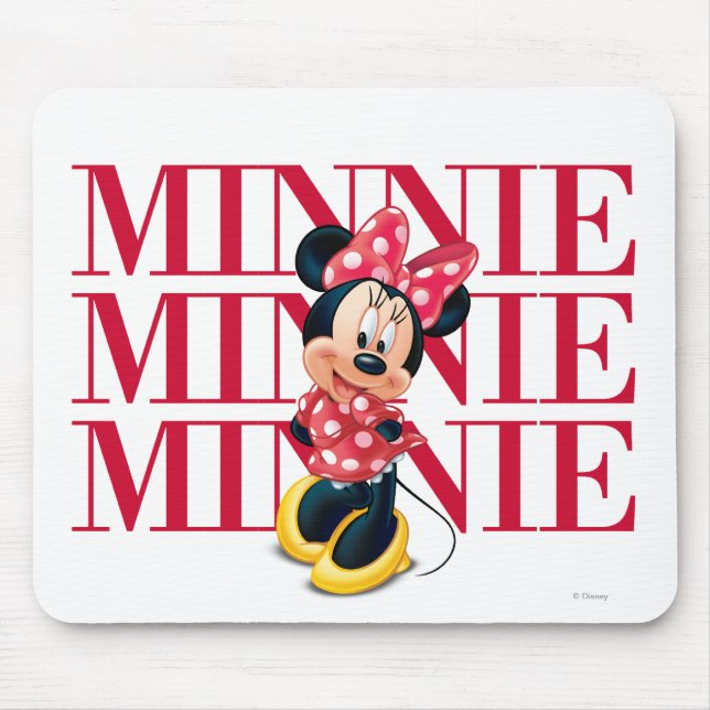 Tapis De Souris Red Minnie | Nom (Devant)