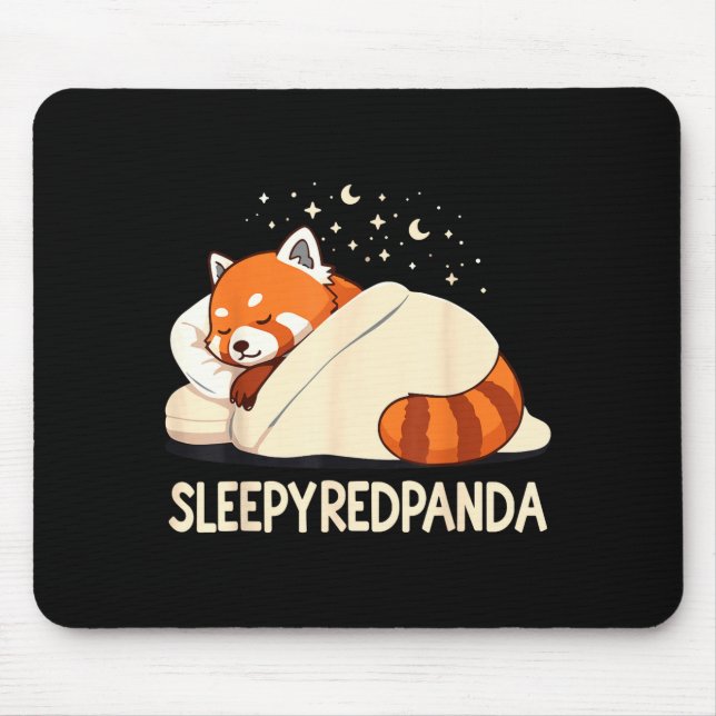 Tapis De Souris Red Panda Sleep Pajamas  (Devant)