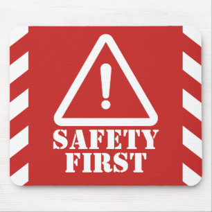 Tapis De Souris Red Safety First