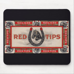 Tapis De Souris Red Tips étiquette à cigares imprimer