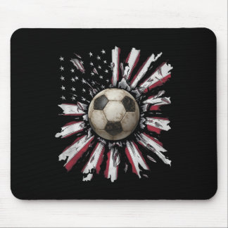 Tapis De Souris Red-white-blue Soccer Ll Explosion Grunge Street S