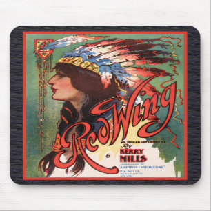 Tapis De Souris Red Wing Indian Maiden Mousepad