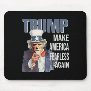 Tapis De Souris Refaire l'Amérique sans peur Pro Trump Républicain