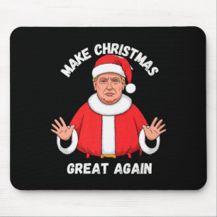 Tapis De Souris Refaire Noël Great Again Drôle Santa Trump Premi