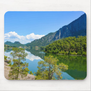 Tapis De Souris Réflection du lac Scenic