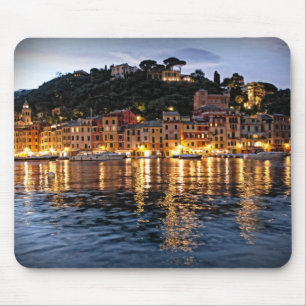 Tapis De Souris Réflexions sur Portofino, Italie Mousepad