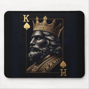 Tapis De Souris Regal Gold King of Spades Mouse Pad - Bureau éléga
