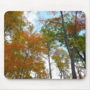 Tapis De Souris Regard sur les feuilles d'automne I Colorful Fall