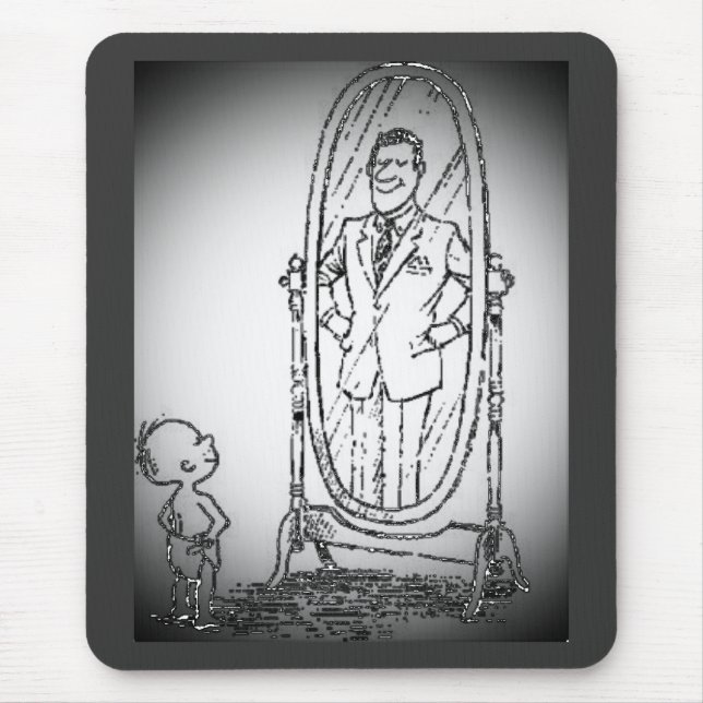 Tapis De Souris Regarder dans le miroir (Devant)