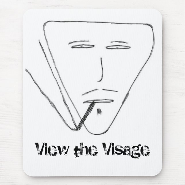 Tapis De Souris Regardez le visage (Devant)