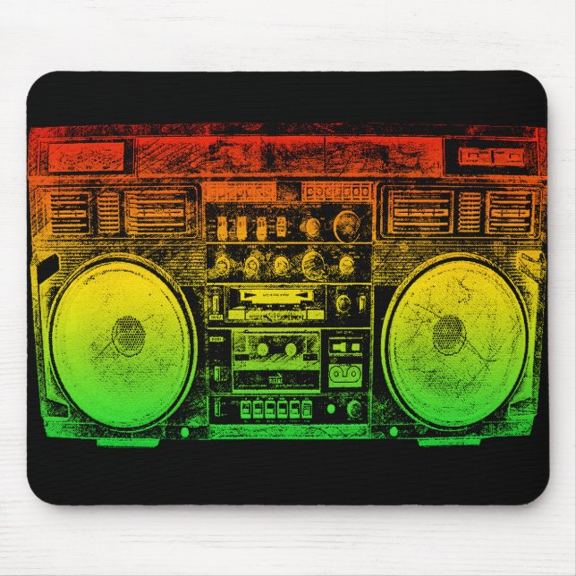 Tapis De Souris Reggae Boombox (Devant)